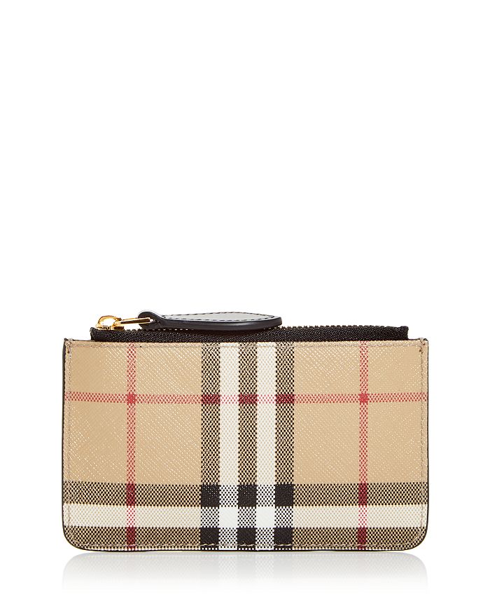 Burberry - New Kelbook Vintage Check Coated Canvas Card Case