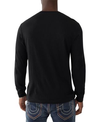 【TRUE RELIGION】 Antismog Crewneck Black True Religion True Tiger Long Sleeve Crewneck Tee