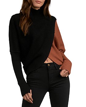 Elan - Mock Neck Crossover Sweater