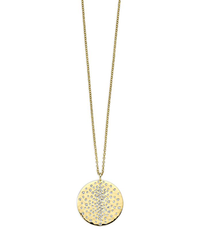 IPPOLITA 18K Yellow Gold Stardust Diamond Scatter Cluster Disc Pendant