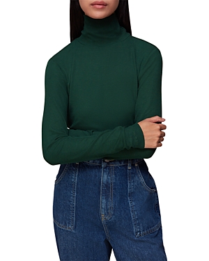 Whistles Essential Ribbed Turtleneck Top