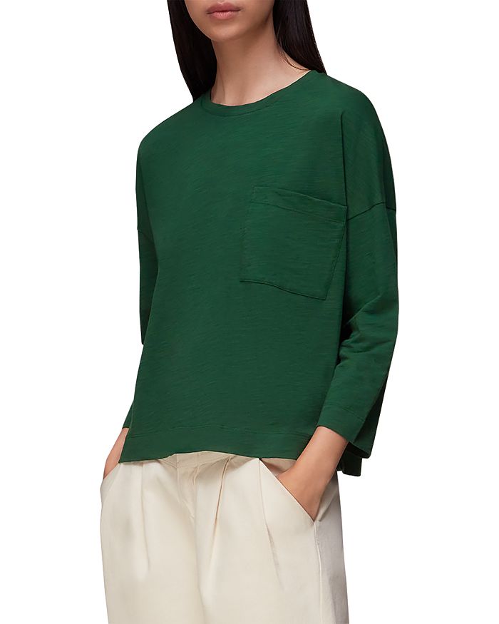 Whistles Cotton Pocket Top Bloomingdale's