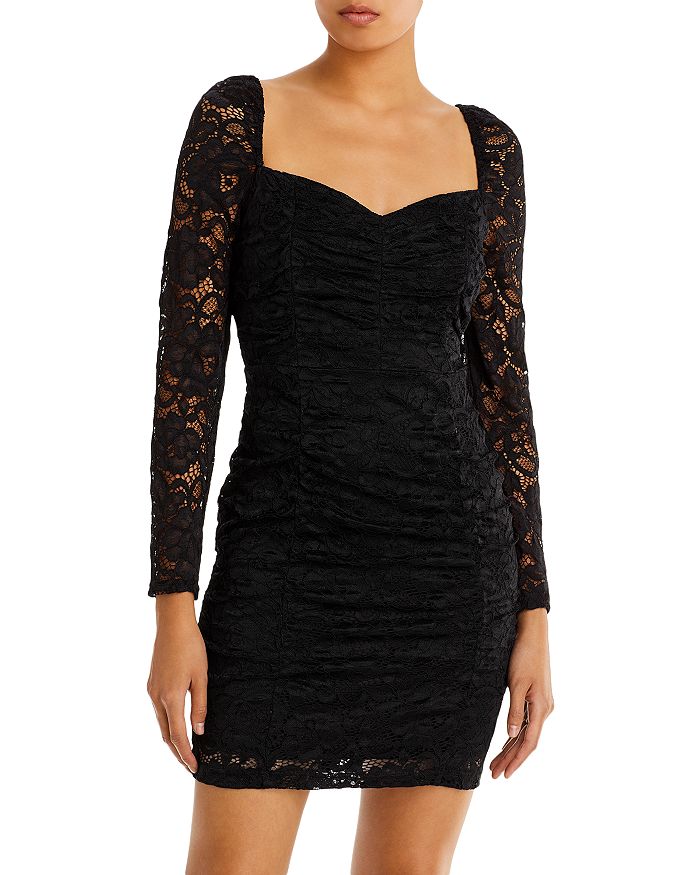 Sam Edelman Ruched Lace Mini Dress Bloomingdale s