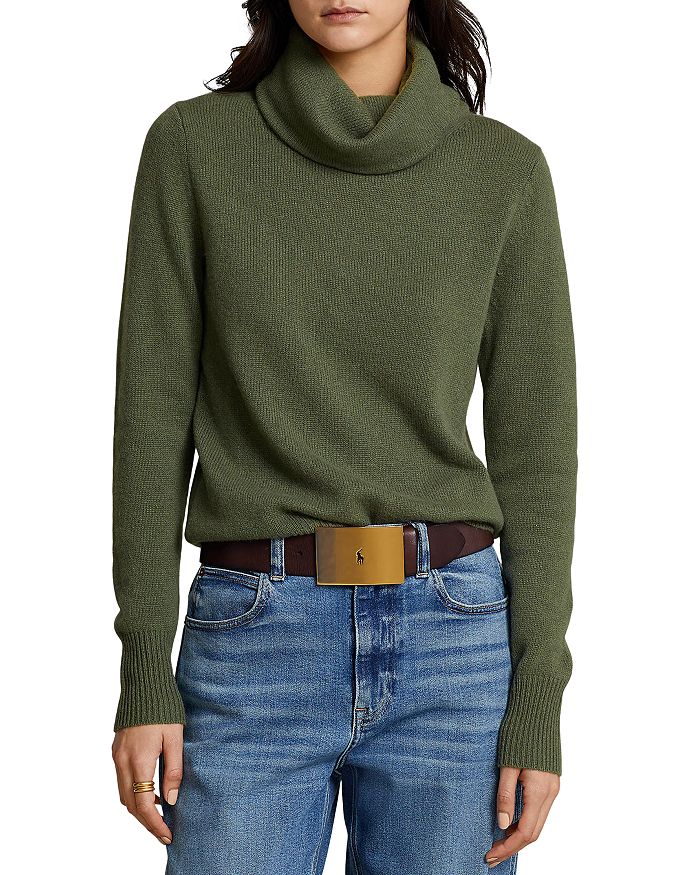Ralph Lauren Cashmere Cowl Turtleneck Sweater Bloomingdale's