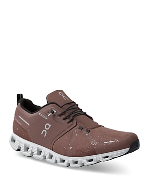 On Men's Cloud 5 Waterproof Sneakers In Cocoa/frost