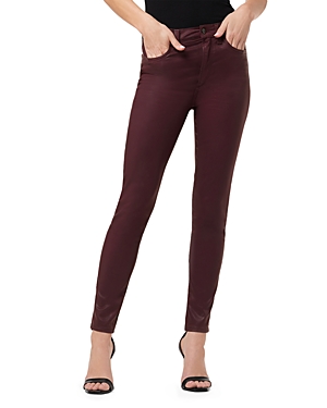 JOE'S JEANS THE CHARLIE HIGH RISE COATED ANKLE SKINNY JEANS IN VINEYARD