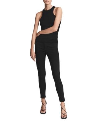 Lux Mid Rise Skinny Jeans in Black