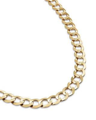 Men's Comfort Curb Link Chain Necklace in 14K Yellow Gold, 22" 