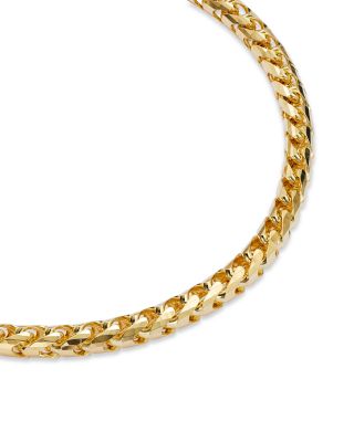 Men's Franco Link Chain Bracelet in 14K Yellow Gold 
