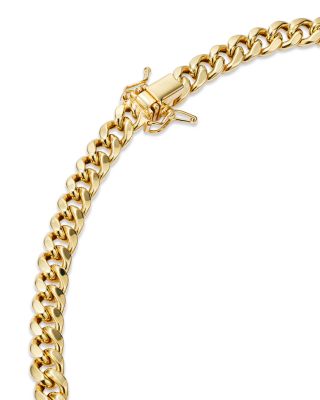 Men's Miami Cuban Link Chain Necklace in 14K Yellow Gold, 24" 