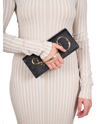 Twisted Gold Side Handle Clutch