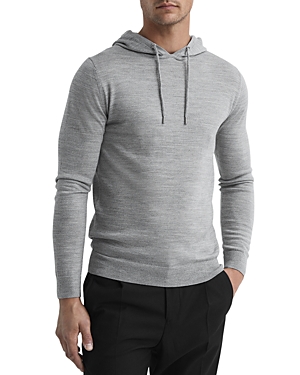 REISS HOLLAND MERINO WOOL HOODIE