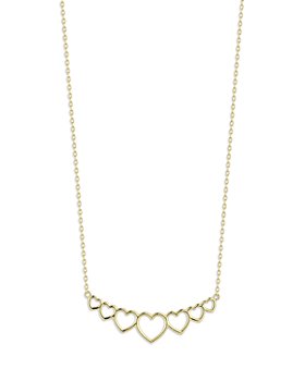 Bloomingdale's - Open Heart Collar Necklace in 14K Yellow Gold, 16" - 100% Exclusive