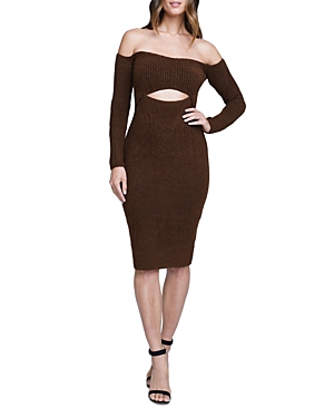 L'Agence Nala Off-the-Shoulder Cutout Dress