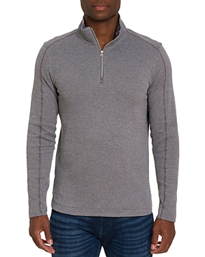 Robert Graham Amherst Quarter Zip Sweater In Grey