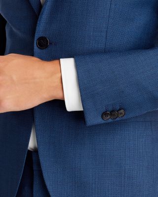 Arti Extra Slim Fit Blue Birdseye Suit Jacket