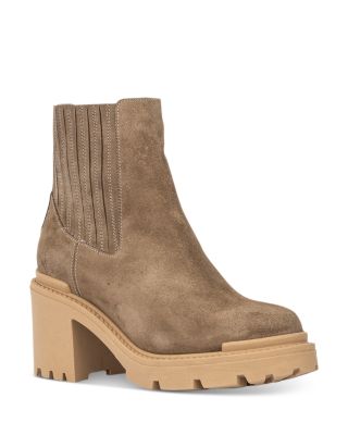 Aquatalia Women s Vaira Suede Booties In Light Taupe ModeSens