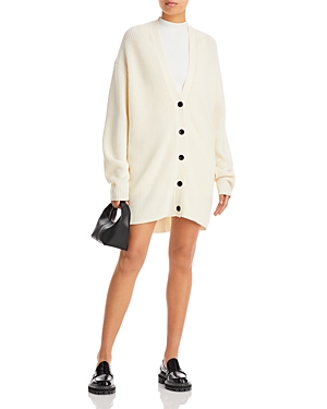 Shop Proenza Schouler White Label Wool Cardigan In Cream