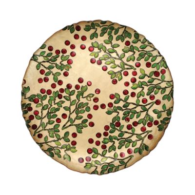 VIETRI - Cranberry Glass Dinner Plate