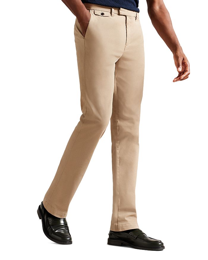Ted Baker Irvine Slim Fit Chinos In Stone