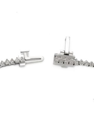 Diamond Tennis Necklace in 14K White Gold, 5.0 tcw 