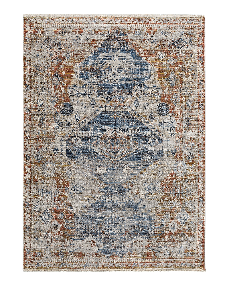 Feizy Kaia 39hwf Area Rug, 2' X 3' In Blue Red