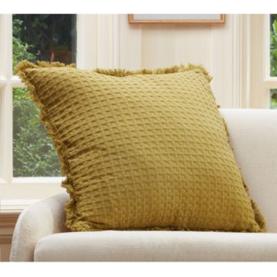 Agra Waffle Cotton Decorative Pillow