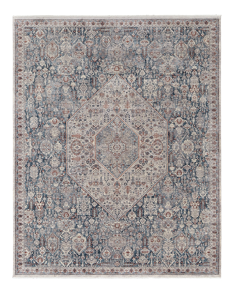 Shop Feizy Marquette 39guf Area Rug, 6'7 X 9'10 In Blue Gray