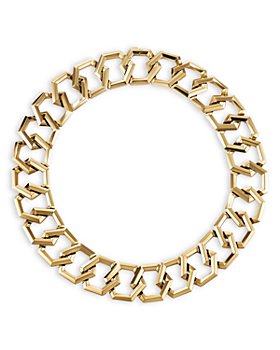 David Yurman - 18K Yellow Gold Carlyle Hexagon Link Necklace, 16"