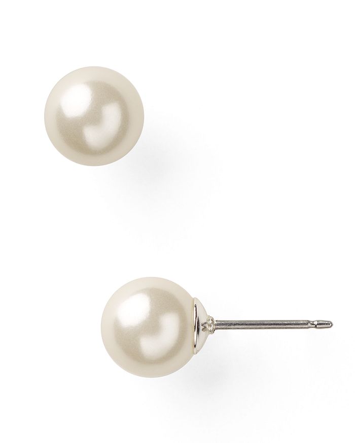 Ralph Lauren Lauren Lauren Imitation-Pearl Stud Earrings, 10mm |  Bloomingdale's