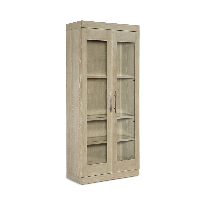 Hooker Furniture Cascade Display Cabinet In Light Wood
