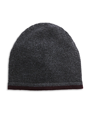 The Men's Store At Bloomingdale's Wool & Cashmere Tipped Skull Cap - 100% Exclusive In Charcoal/ Raisin