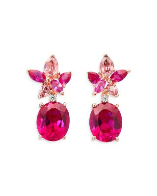Anabela Chan - Tutti Frutti Multi Simulated Stone Lily Drop Earrings