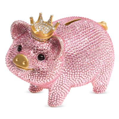 Pav&amp;eacute; Piggy Bank with Crown