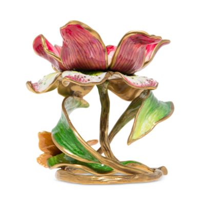 Aimee Floral 7" Pillar Candle Holder