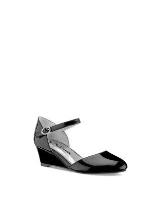 Nina - Girls' Lenora Microsuede Wedge Pumps - Little Kid, Big Kid