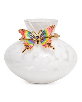 Jay Strongwater - Blown Glass Butterfly Vase