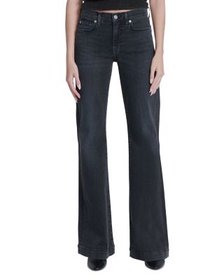 7 For All Mankind Dojo in Slim Illusion Mid Rise Boot Cut Jeans- Faded Echo