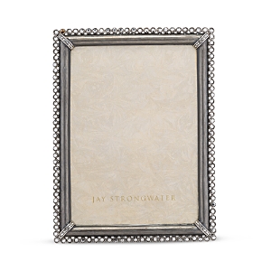 Jay Strongwater Lucas Stone Edge 5 X 7 Frame In Grey