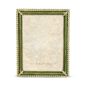 Jay Strongwater Lucas Stone Edge 5 X 7 Frame In Leaf