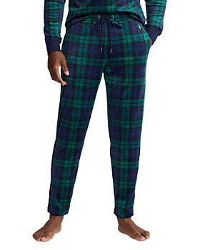 Polo Ralph Lauren - Stretch Velour Plaid Slim Fit Pajama Pants