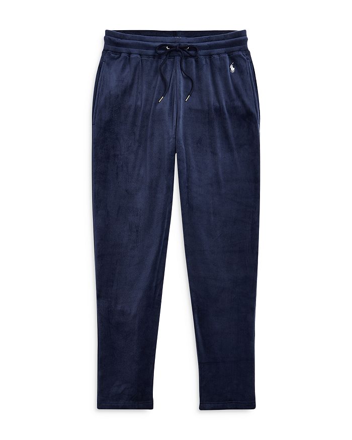 Polo Ralph Lauren Stretch Velour Plaid Slim Fit Pajama Pants