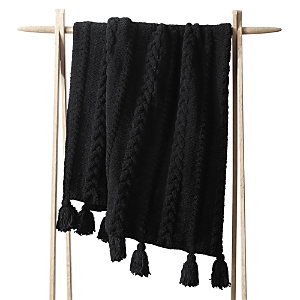 SUNDAY CITIZEN BRAIDED POM POM THROW