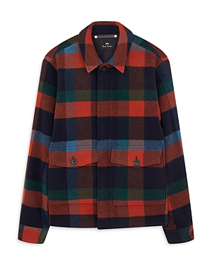 Ps By Paul Smith Checked Wool-blend Jacket In 92