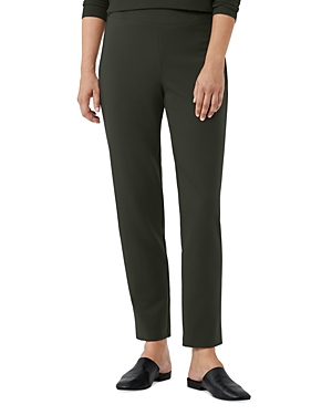 Eileen Fisher Slim Ankle Pants In Wdlnd