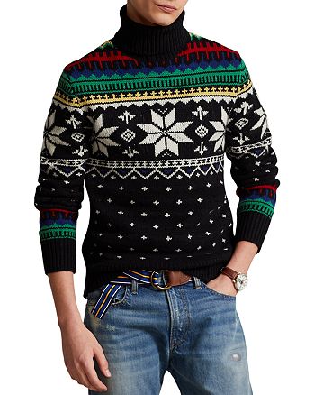 Polo Ralph Lauren - Wool Fair Isle Intarsia Knit Regular Fit Turtleneck Sweater
