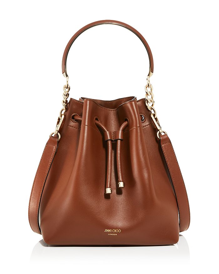 Celine Tote with Drops and Bucket Shiny Studs Small Brown Calfskin