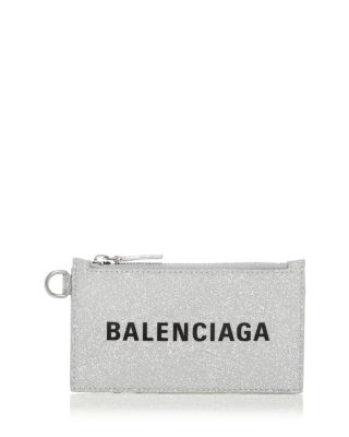 Balenciaga - Cash Card Case on Keychain Sparkling Fabric