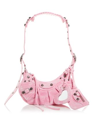 送料込 BALENCIAGA Le Cagole XS Shoulder Bag Denim Balenciaga Le Cagole XS Wash Denim Shoulder Bag - Bergdorf
