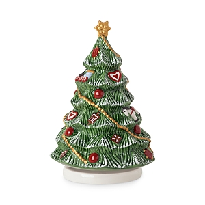 Villeroy & Boch Nostalgic Melody Turning Christmas Tree Figurine In Multi